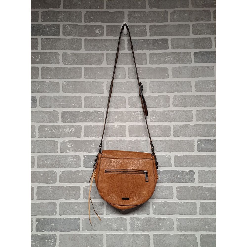 Aldo Boho Crossbody Brown Braided‎ Fringes Womens Bag Size Medium